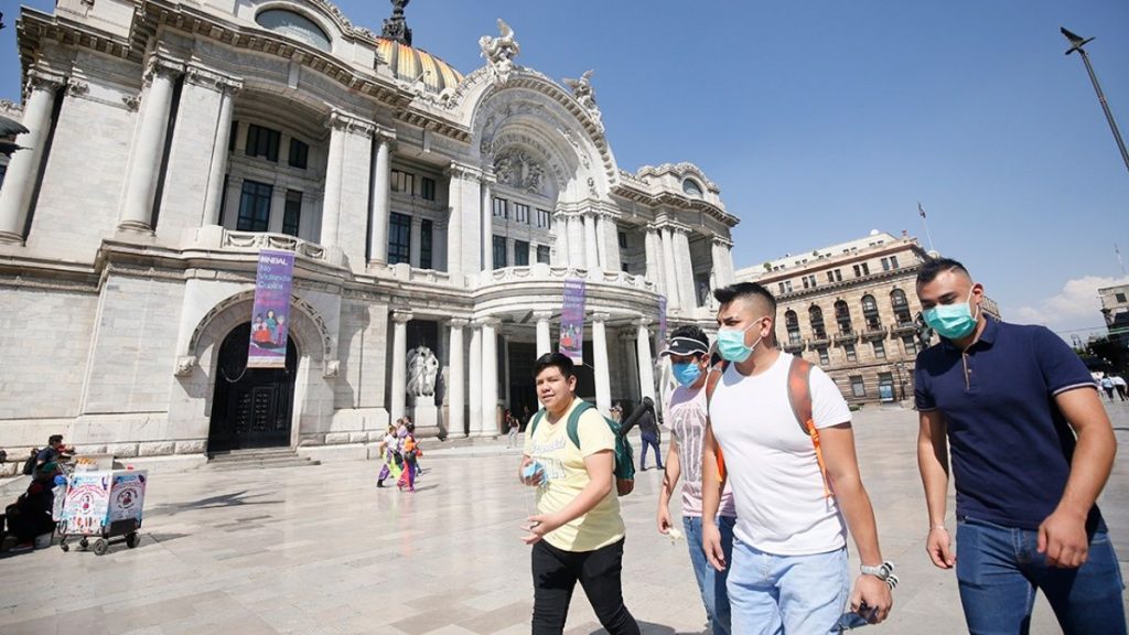 Bellas artes, CDMX, Covid, semaforo, Grupo Bruluart